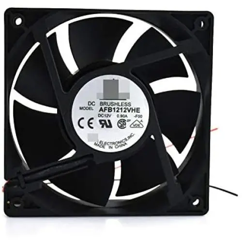 CAQL Cooling Fan for Delta AFB1212VHE 120mm x 38mm (12038MM 12038) High Airflow 12V 130 CFM 4 Pin Molex, 4-Pin Power Connection CAQL Cooling Fan for Delta AFB1212VHE 120mm x 38mm (12038MM 12038) High Airflow 12V 130 CFM 4 Pin Molex, 4-Pin Power Connection