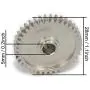 2pcs Metal Steel Diff Main Gear 38T Motor Pinion Gear 17T For RC 1/18 WLtoys A959 A949 A969 A979 RC Car Electric Buggy Vortex Hop-up Parts (Silver) 2pcs Metal Steel Diff Main Gear 38T Motor Pinion Gear 17T For RC 1/18 WLtoys A959 A949 A969 A979 RC Car Electric Buggy Vortex Hop-up Parts (Silver)