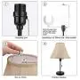Lamp Shade Harp Bracket 6-10 inch Adjustable Holder Support and 3/8 inch Standard Saddle/E12/E26 Light Base UNO Fitter Adapter Converter Finial Set Parts, Tall 6 7 8 9 10 inch for Spider Shade Lamp Shade Harp Bracket 6-10 inch Adjustable Holder Support and 3/8 inch Standard Saddle/E12/E26 Light Base UNO Fitter Adapter Converter Finial Set Parts, Tall 6 7 8 9 10 inch for Spider Shade