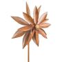 Alpine Corporation NCY354 Alpine Rustic Metal Rudbeckia Windmill Stake, 96 Inch Tall, Rusty