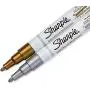 Oil-Based Paint Markers, Extra Fine Point, Assorted Metallic, 2 Count - Great for Rock Painting - 1