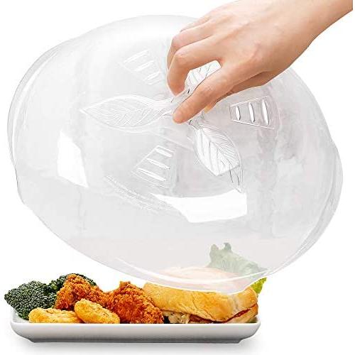 Microwave Splatter Cover, Microwave Cover for Food, Microwave Plate Cover Microwave Splatter Guard, Anti-Splatter with Steam Vents,11.8 Inch