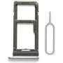 SIM Card Tray Holder Slot Replacement with Waterproof Gasket for Samsung Galaxy S8 G950 and S8 Plus G955 (Silver)