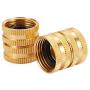Metal Garden Hose to Hose Fitting Connect, Double Female Quick Swivel Connector Adapter Thread Size 3/4'' x 3/4'' Pipe,Female Quick Connector for Hose
