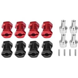 4Pcs RC Car Wheel Hub Adaptor, RC Wheel Hex Hub Metal Adaptor for Traxxas Hsp Redcat Remote Control Crawler Upgrade Part(17mm)