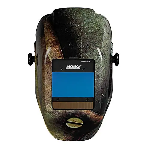Jackson Safety Ultra-Lightweight Insight Digital Variable Auto Darkening Filter Welding Helmet, Nylon, Halo X, Metal, Universal Size, 46108 Jackson Safety Ultra-Lightweight Insight Digital Variable Auto Darkening Filter Welding Helmet, Nylon, Halo X, Metal, Universal Size, 46108
