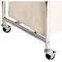 Seville Classics Mobile 3-Bag Heavy-Duty Laundry Hamper Sorter Cart