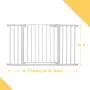 Cumbor 51.6-Inch Baby Gate Extra Wide, Easy Walk Thru Dog Gate for The House, Auto Close Baby Gates for Stairs, Doorways, Includes 2.75'', 5.5'' and 11'' Extension Kit, Mounting Kit