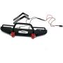 RCLIONS Aluminum Metal Front Bumper with LED Headlights Towing Shackles for TRX4,SCX10-ii 1/10th RC Crawler Car