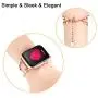 TOMAZON Stylish Bracelet Compatible for Apple Watch Band 38mm 40mm Series SE/6/5/4/3/2/1, Metal Heart Links Simple Dressy iWatch Wristband Bangle with Love Pendant for Women Girl, Rose Gold / white TOMAZON Stylish Bracelet Compatible for Apple Watch Band 38mm 40mm Series SE/6/5/4/3/2/1, Metal Heart Links Simple Dressy iWatch Wristband Bangle with Love Pendant for Women Girl, Rose Gold / white