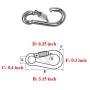 GOODTDO Swing Chair Hanging Chain, Stainless Steel Hardware Hanger String with 2 Carabiner for Porch Swing, Hammock, Rope, Tire, Punching Bags, Ceiling Mount Indoor Outdoor 330LB Capacity