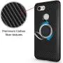 Google Pixel 3 Case,NiuBox 360 Degree Rotating Metal Ring Holder Kickstand Hybrid Armor Defender Durable Shock Absorption Protective Phone Cover Case for Google Pixel 3 (2018) - Black