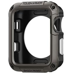 Spigen Tough Armor Designed for Apple Watch Case for 42mm Series 3 / Series 2 / Series 1 and Built in Screen Protector - Gunmetal