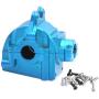 F Fityle RC Metal mUpper Lower Gearbox Housing Cover for WLTOYS 144001 1:14 RC Buggy Accessory Spare Part - Blue