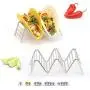 Taco Holders Set of 2 Premium Stainless Steel Stackable Stands, Each Rack Holds 2 or 3 Hard or Soft Tacos, Five Styles Available By 2lbDepot Taco Holders Set of 2 Premium Stainless Steel Stackable Stands, Each Rack Holds 2 or 3 Hard or Soft Tacos, Five Styles Available By 2lbDepot