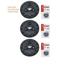 TRAXXAS SPUR Gear 4690 SPUR Gear 90T 48P (3pcs) These are Good for The Slash, RUSTLER, Stampede, Bandit, Skully, Bigfoot 2WD XL-5 Trucks.