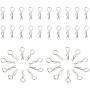 50pcs Metal Stainless Steel Universal 1/10 Scale Bend Body Clips Pins RC Car Replacement for Redcat 02053 HSP Traxxas HPI Himoto