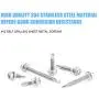 DYWISHKEY 160 Pieces 410 Stainless Steel #12 Hex Washer Head Self Drilling Sheet Metal Screws Assortment Kit DYWISHKEY 160 Pieces 410 Stainless Steel #12 Hex Washer Head Self Drilling Sheet Metal Screws Assortment Kit