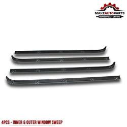 Make Auto Parts Manufacturing Set of 10 Door Weatherstrip Seal Window Sweep Glass Run Channel Kit For Dodge D250 D350 W250 W350 1981 82 83 84 85 86 87 88 89 90 91 92 1993