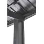 Sojag 20 x 12 Samara Carport with Aluminum Frame and 10 High Galvanized Steel Roof for Easy Drive Through Access, Gray