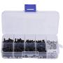 ShareGoo 340PCS Universal Screws Box Repair Accessories for HSP Redcat Traxxas SCX10 HPI 1/10 RC Car,M3 Flat/Round Head Screws & M3/M4 Flat Washer