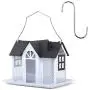 Kingsyard Bird Feeder House for Outside Metal Mesh Wild Bird Feeder Home with Triple Feeders for Finch Cardinal Weatherproof Garden Yard Outdoor Decoration, NOT Squirrel Proof Kingsyard Bird Feeder House for Outside Metal Mesh Wild Bird Feeder Home with Triple Feeders for Finch Cardinal Weatherproof Garden Yard Outdoor Decoration, NOT Squirrel Proof