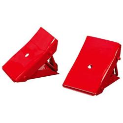 BIG RED TD3553 Torin Steel Safety Wheel Chock: Foldable Tire Stop, Red, 1 Pair