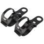 2 pcs/pair Motorbike Turn Signal Mount Bracket, Universal Indicator Fork Bracket Clamp, 30-43mm Metal Fork Relocation Clamps Brackets, Black 2 pcs/pair Motorbike Turn Signal Mount Bracket, Universal Indicator Fork Bracket Clamp, 30-43mm Metal Fork Relocation Clamps Brackets, Black