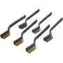 eBoot Mini Wire Brush Set for Cleaning Welding Slag and Rust, 6 Pack, Stainless Steel and Brass eBoot Mini Wire Brush Set for Cleaning Welding Slag and Rust, 6 Pack, Stainless Steel and Brass