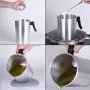 Candle Making Pouring Pot, TOKSEO 4 Pounds DIY Candle Making Kits, Candle Making Pitcher, Aluminum Construction Wax Melting Pot with Dripless Heat-Resisting Handle& Pouring Spout