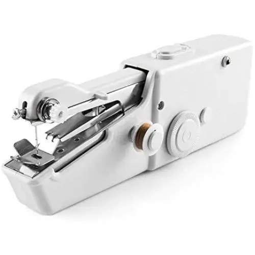 Handheld Sewing Machine, Portable Mini Sewing Machine for Beginners, Quick Simple Repairing Cordless Sewing Machine Suitable for Fabric, Kids Cloth, Home Use and Carry Out (White) Handheld Sewing Machine, Portable Mini Sewing Machine for Beginners, Quick Simple Repairing Cordless Sewing Machine Suitable for Fabric, Kids Cloth, Home Use and Carry Out (White)