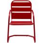 Crosley Furniture CO1030-RE Brighton Retro Metal Chair, Set of 2, Red