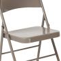 Flash Furniture HERCULES Series Double Braced Gray Metal Folding Chair