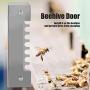TOPINCN 5Pcs Bee Hive Doors Beehives Nest Door Entrance Gate Metal Anti-Scape Door Beekeeping Equipment Bee Breeding Tools
