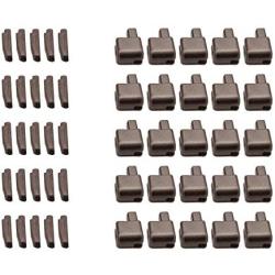 Warmsky 25 Sets #5 Metal Zipper Latch Slider Retainer Insertion Pin Zipper Bottom Zipper Stopper Zipper Repair Kit for Zipper Repair Zipper Repair Kit (Dark Gray)