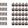 Warmsky 25 Sets #5 Metal Zipper Latch Slider Retainer Insertion Pin Zipper Bottom Zipper Stopper Zipper Repair Kit for Zipper Repair Zipper Repair Kit (Dark Gray)