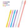 6pcs Silicone Resin Stir Sticks, Gartful Reusable Silicone Stirring Rods, Epoxy Stir Sticks Craft Tools for Mixing Resin, Paint, Liquid, Making Glitter Tumblers, Orange White & Yellow Pink Blue Purple