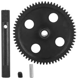 Dilwe RC Car Reduction Gear, Metal Reduction Gear 62T Deceleration Gear for WLtoys 12428 12423 1/12 Truck Cars(Black)