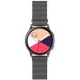 Yutior Stainless Steel Band Compatible with Samsung Galaxy Watch 3 41mm / Galaxy Watch Active 40mm / Active 2 44mm / Galaxy Watch 42mm, 20mm Metal Replacement Band for Women Men, Black