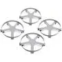 4) Extra Heavy Duty 55 Gallon Drum Dolly Dollies Swivel Casters Steel Frame Non Tip 1250 lbs 5 Wheel
