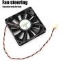 PC Cooling Fan,12V 0.3A 8cm Heat Sink Fan,Silent Vibration Reduction,Strong Heat Dissipation, Compatible with Various PC Case, Suitable for Computer case and Power Cooling