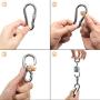 TEANTECH Heavy Duty Stainless Steel 304 Swing Hangers Kits 800LB Capacity with 360°Rotation 8 Screws for Wooden Sets Tire Swing Chair Seat Trapeze Yoga Hammock Chair Sandbag, 2 Set
