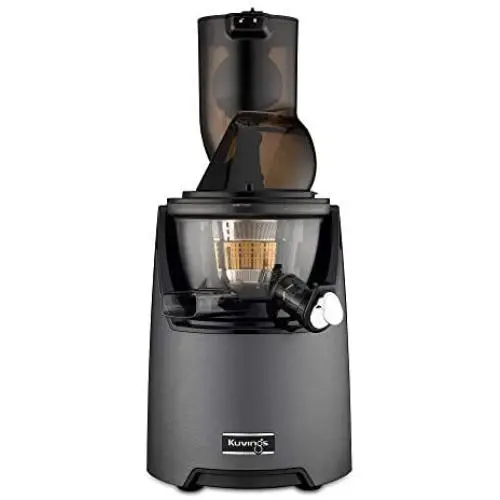 Kuvings Whole Slow Juicer EVO820GM - Higher Nutrients and Vitamins, BPA-Free Components, Easy to Clean, Ultra Efficient 240W, 50RPMs, Includes Smoothie and Blank Strainer-Gun Metal Kuvings Whole Slow Juicer EVO820GM - Higher Nutrients and Vitamins, BPA-Free Components, Easy to Clean, Ultra Efficient 240W, 50RPMs, Includes Smoothie and Blank Strainer-Gun Metal