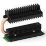 XINSHIS - M.2 Heatsink NVMe NGFF SATA M.2 SSD Heatsink Thermal Module, Compatible for PCIE NVME M.2 2280 SSD Radiator and SATA M.2 2280 SSD Heatsink, with Heat Pipe and Silicon Thermal pad