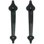 LWZH Metal Gate Door House Hinge Handle Set, Decorative Garage Door Carriage Accents Door Hardware Black 2 Handles 4 Hinges, Screws Included LWZH Metal Gate Door House Hinge Handle Set, Decorative Garage Door Carriage Accents Door Hardware Black 2 Handles 4 Hinges, Screws Included