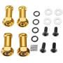 LoveinDIY 12mm Wheel Hub Hex Adaptor Extension for 1/14 RC Car Wltoys 144001 Part Accs - Golden, 12mm