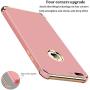 iPhone 8 Plus Case, Ultra Slim Flexible iPhone 8 Plus Matte Case, Styles 3 in 1 Electroplated Shockproof Luxury Cover Case for iPhone 8 Plus (Rose Gold)