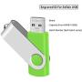 Enfain 256MB USB Flash Drive, 10 Pack, Green