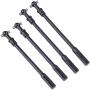 Hobbypark Metal Drive Shaft (L/R) for Redcat Everest-10 1/10 RC Rock Crawler Car (Set of 4)