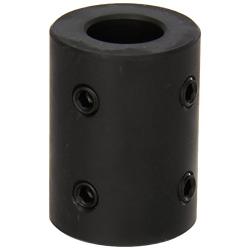 Climax Part RC-075-4H @ 90 Mild Steel, Black Oxide Plating Rigid Coupling, 3/4 inch bore, 1 1/2 inch OD, 2 inch Length, 5/16-18 x 3/8 Set Screw